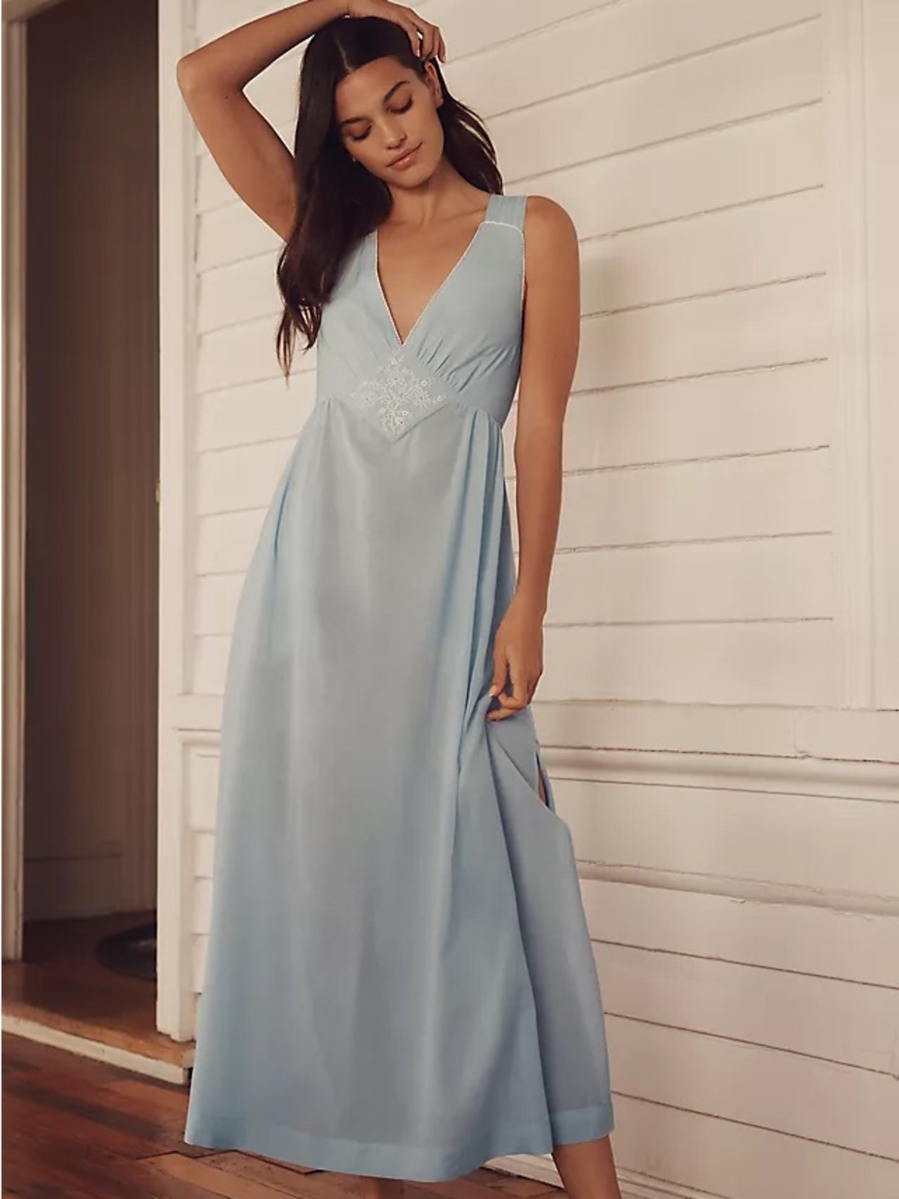 Anthropologie V-neck Maxi Dress
